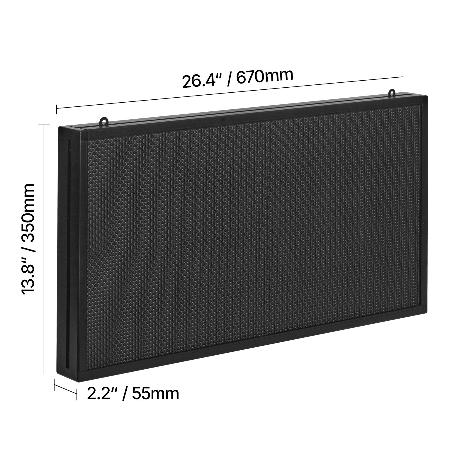VEVOR 27&Prime;x14&Prime; Programmable LED Sign Scrolling Display Board P5 Full Color