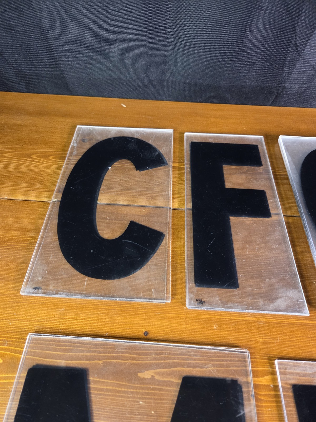 38 Vintage Plastic 9&Prime; Marquee Mixed Letters For Outdoor Sign Black Used