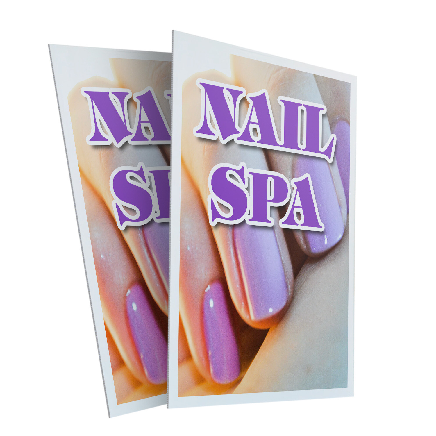 A-frame Sidewalk Nail Spa 24&Prime; x 36&Prime; Double Sided A-Frame Sidewalk Sign