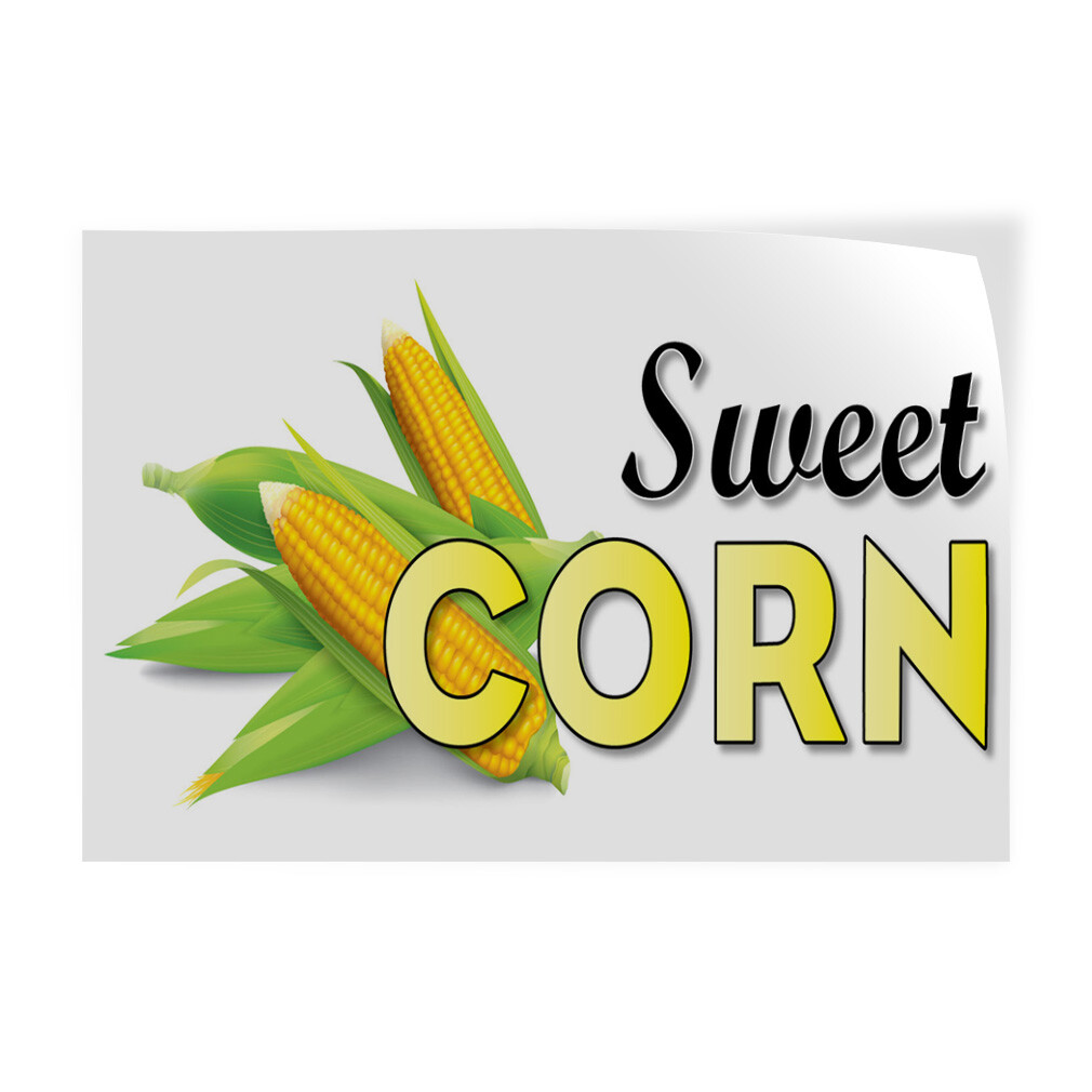 Decal Stickers Sweet Corn Restaurant Cafe Bar C Vinyl Store Sign Label