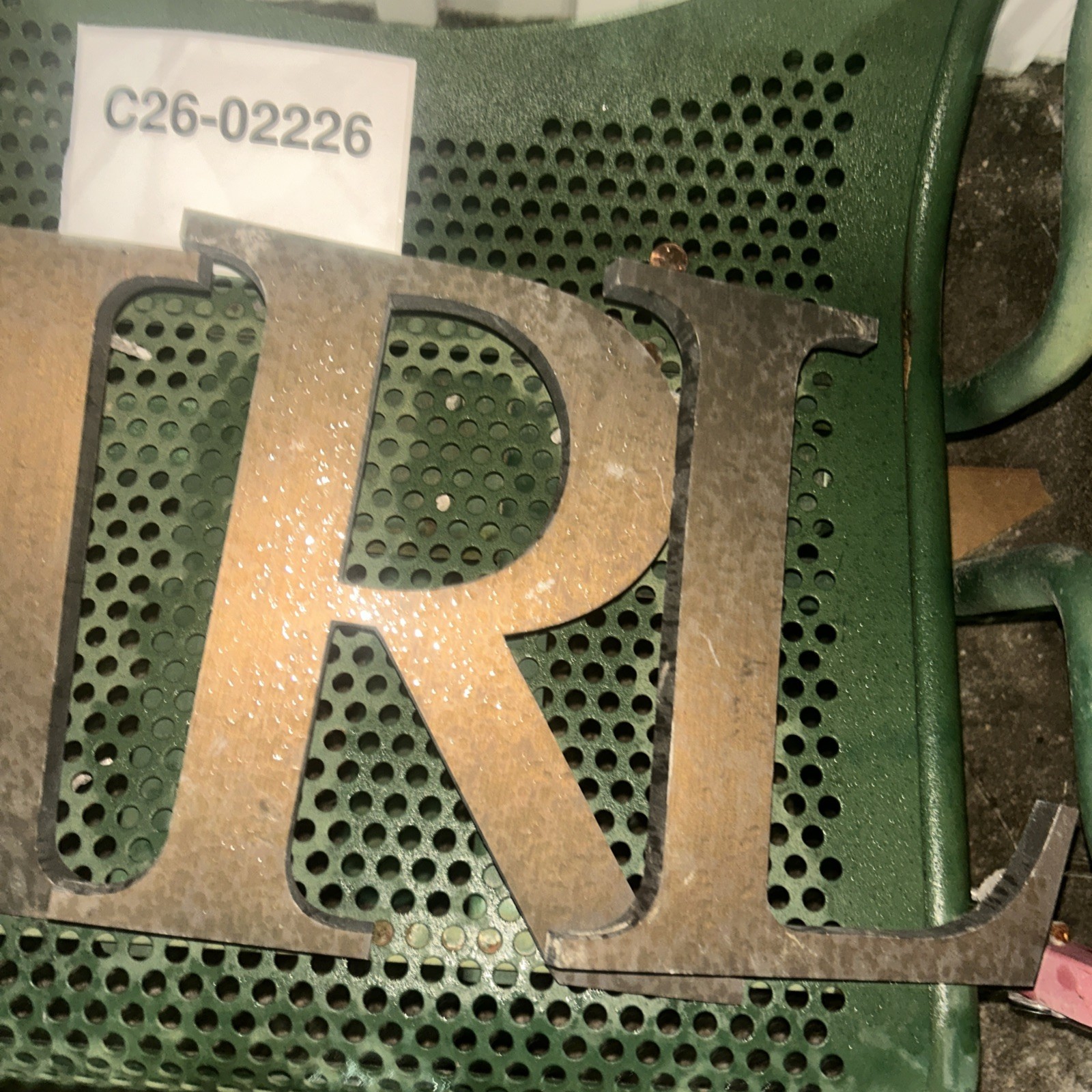 GIRL 10 Inch Sign Letters Brass Outdoor G I R L 10” Sign Girl