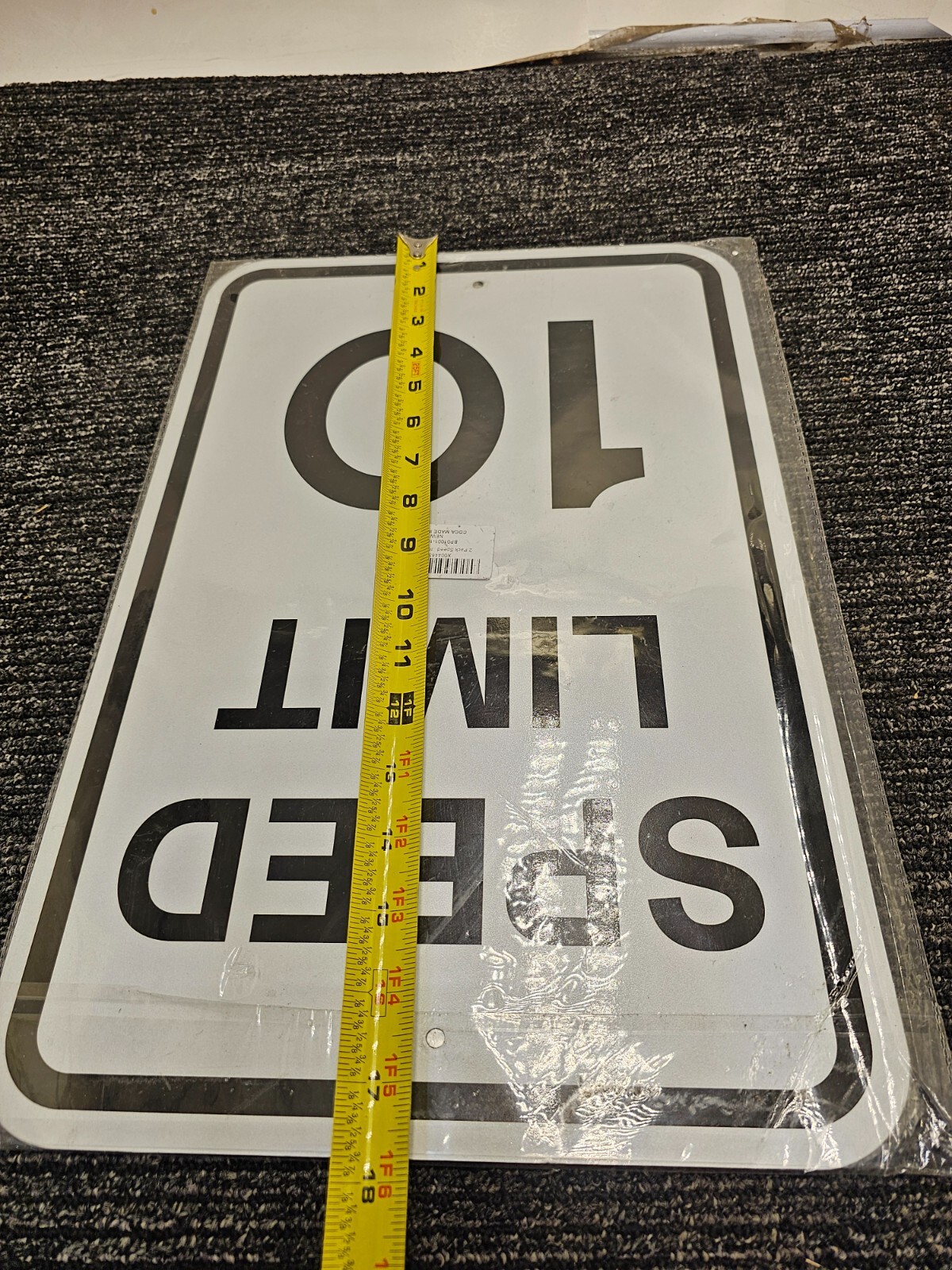 (QTY 2) Speed Limit 10 MPH Sign Slow Down Traffic Sign 12&Prime;x18&Prime; Rust Free 40Mil