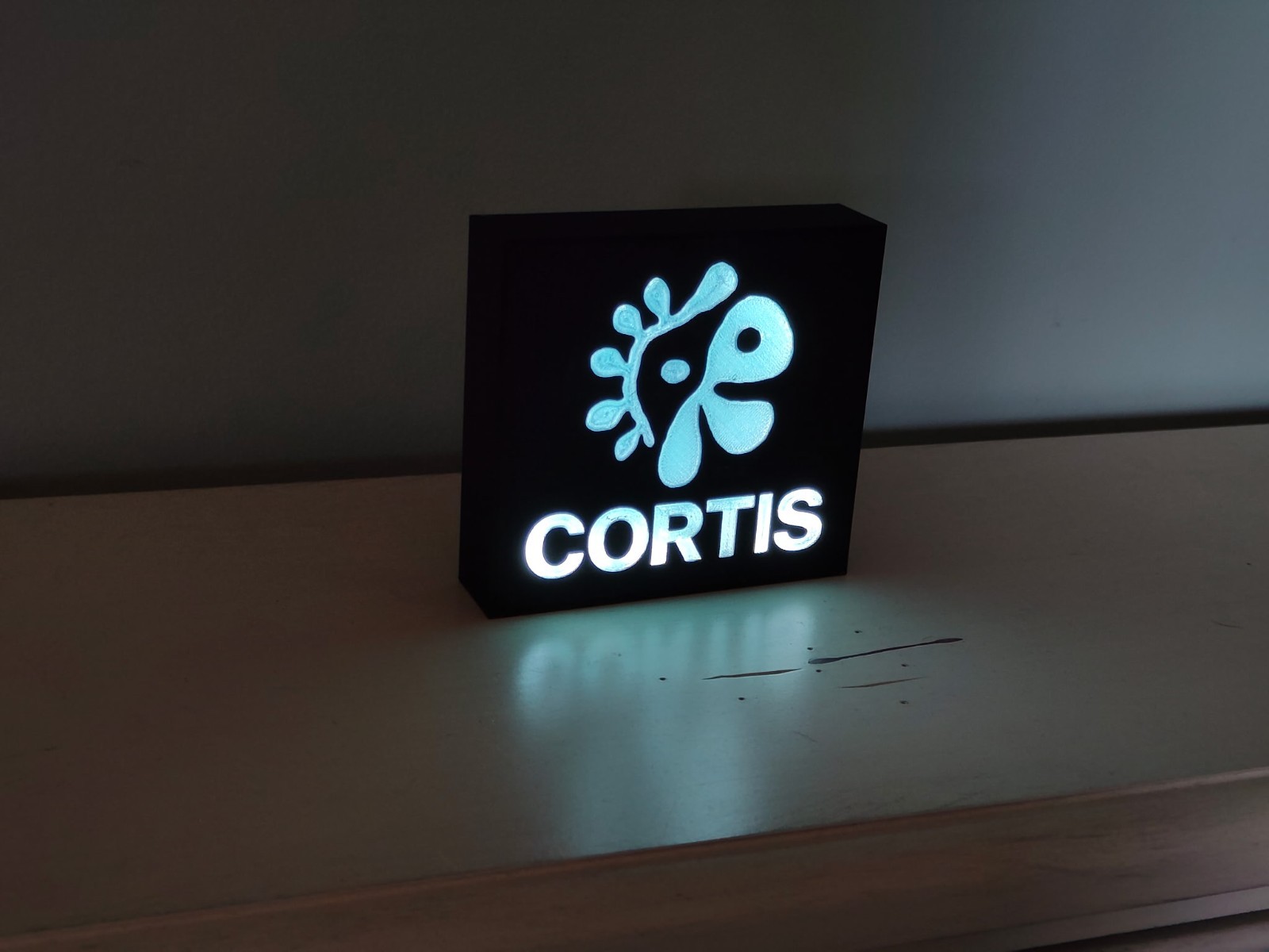KPop Cortis LED Lightbox – Cotis (코르티스) Logo USB Illuminated Sign