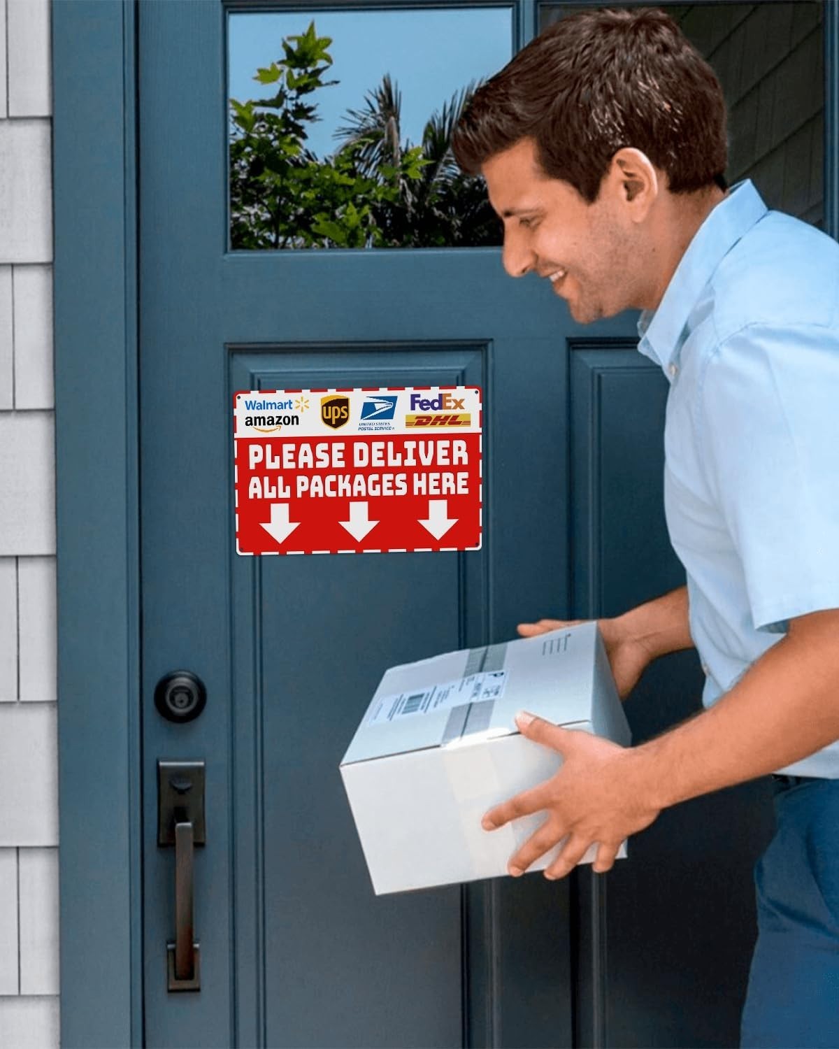 Waterproof Metal Sign for Home Package Delivery