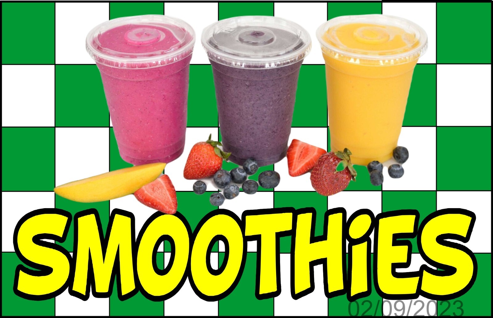 Smoothies DECAL (Choose Size) Food Concession Vinyl Sign Sticker G ck