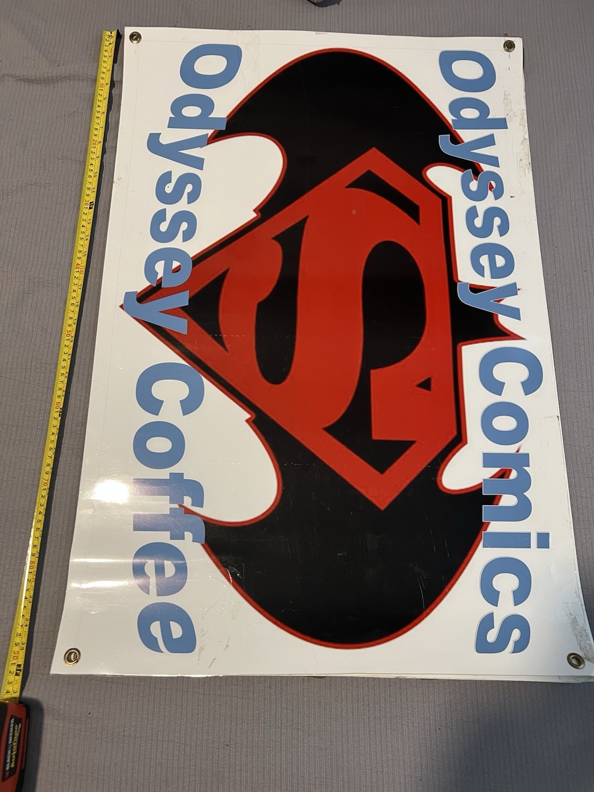 Odyssey Comics Multicolor Banner Sign Style w/ Grommets 60×36 in