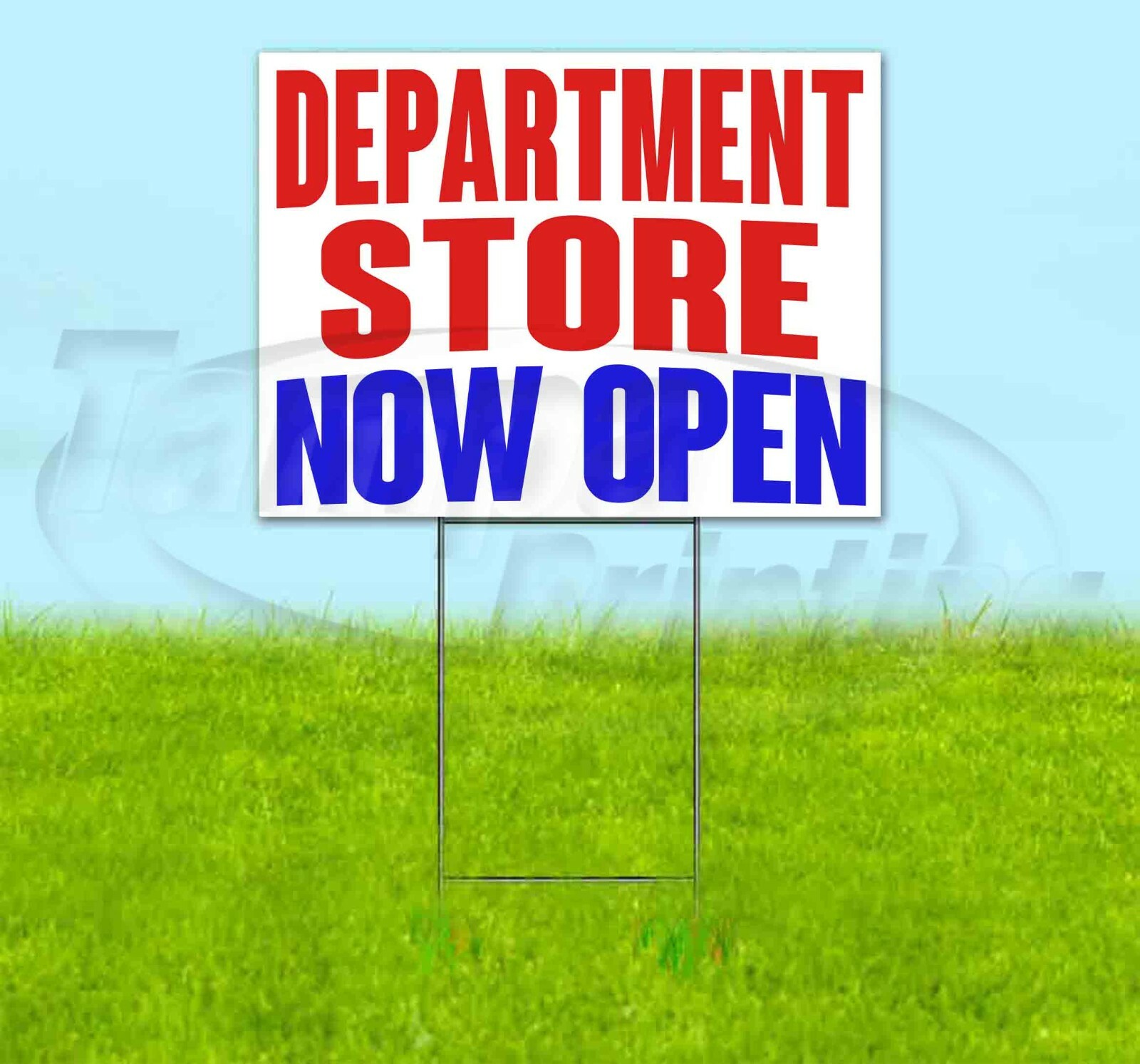 DEPARTMENT STORE NOW OPEN 18×24 Yard Sign Corrugated Plastic Bandit Lawn USA