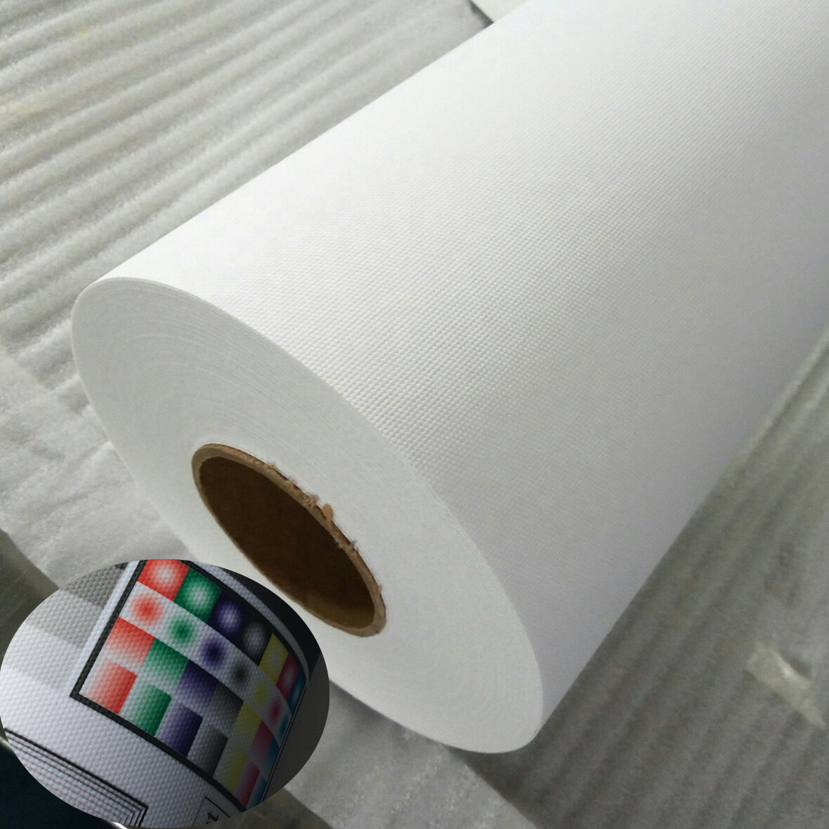Water-base Inkjet Printing Curl-free Fabric Banner 36&Prime; 44&Prime; 54&Prime; 60&Prime;x40ft. roll