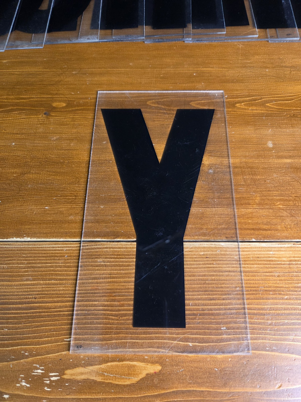 38 Vintage Plastic 9&Prime; Marquee Mixed Letters For Outdoor Sign Black Used