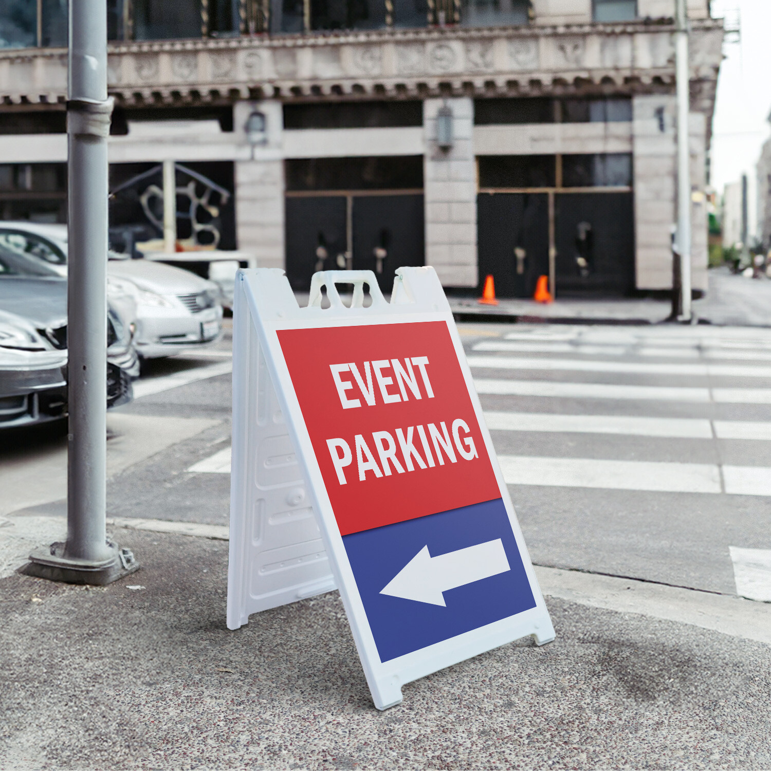 A-frame Sidewalk Event Parking With Arrow 24&Prime; x 36&Prime; Double Sided A-Frame Sidewal