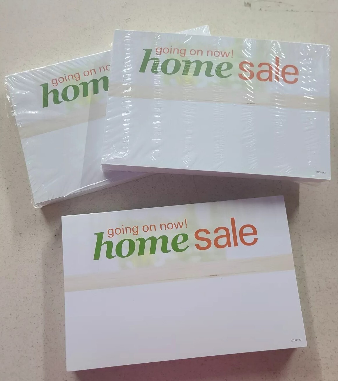 Business Retail Sale Signs 11in. X 7in. (Home Sale) 3packs Of 50=Qty.150