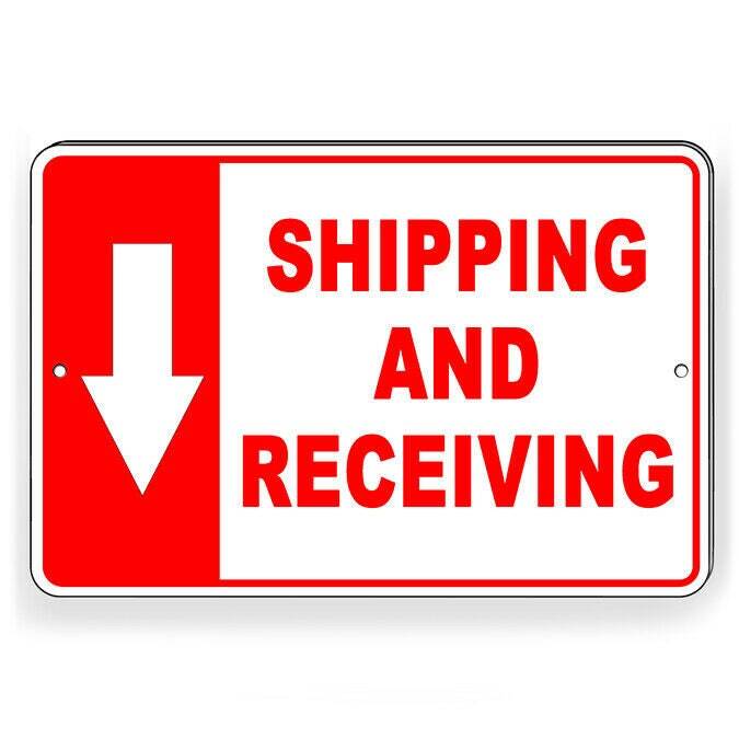 Shipping And Receiving Arrow Down Sign / Decal / Warehouse Delivery Si216 /