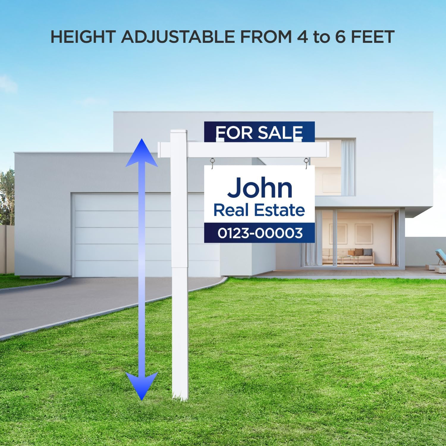 Real Estate Sign Posts Real Estate Signs Holder Realtor Sign Post 6Ft Tall Made