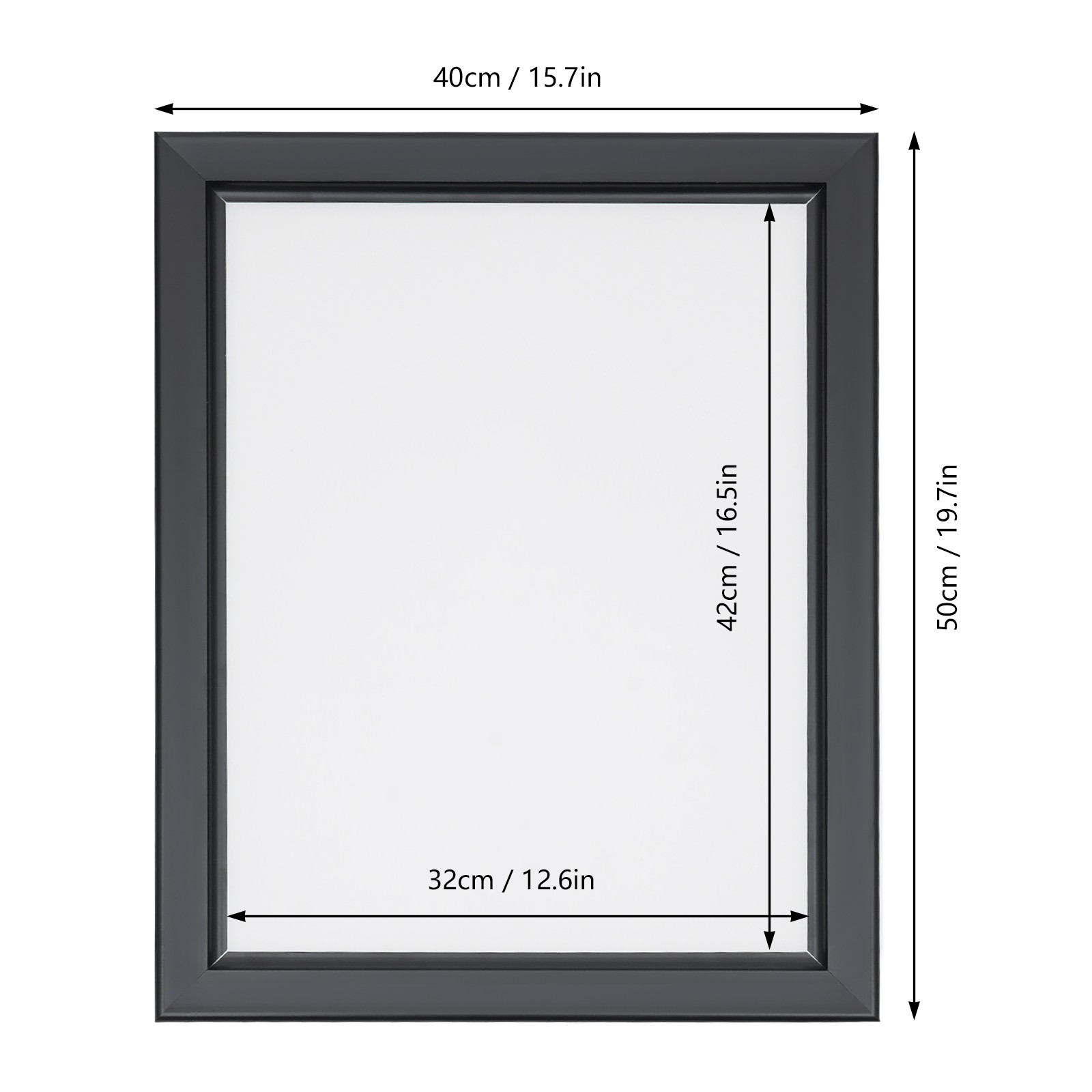 LED Light Box Movie Poster Frame Display Advertising Picture Black Frame