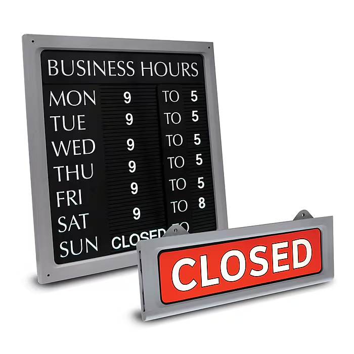 COSCO Custom Message Sign with Letters, Numbers and Characters, 15.6&Prime; x 20.9&Prime;