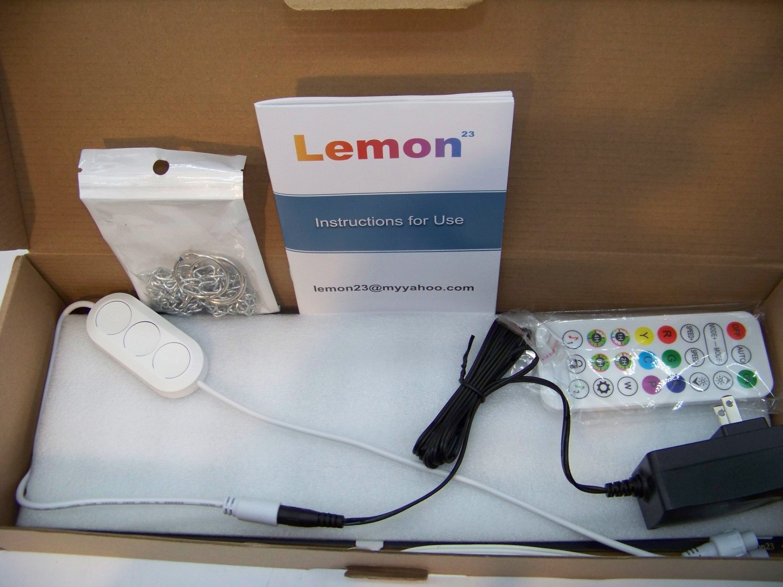 LemonNova 15”x5” LED Open Sign, Bright Window Display with Chain & Remote
