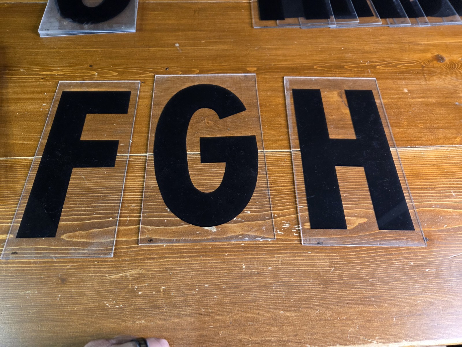 38 Vintage Plastic 9&Prime; Marquee Mixed Letters For Outdoor Sign Black Used