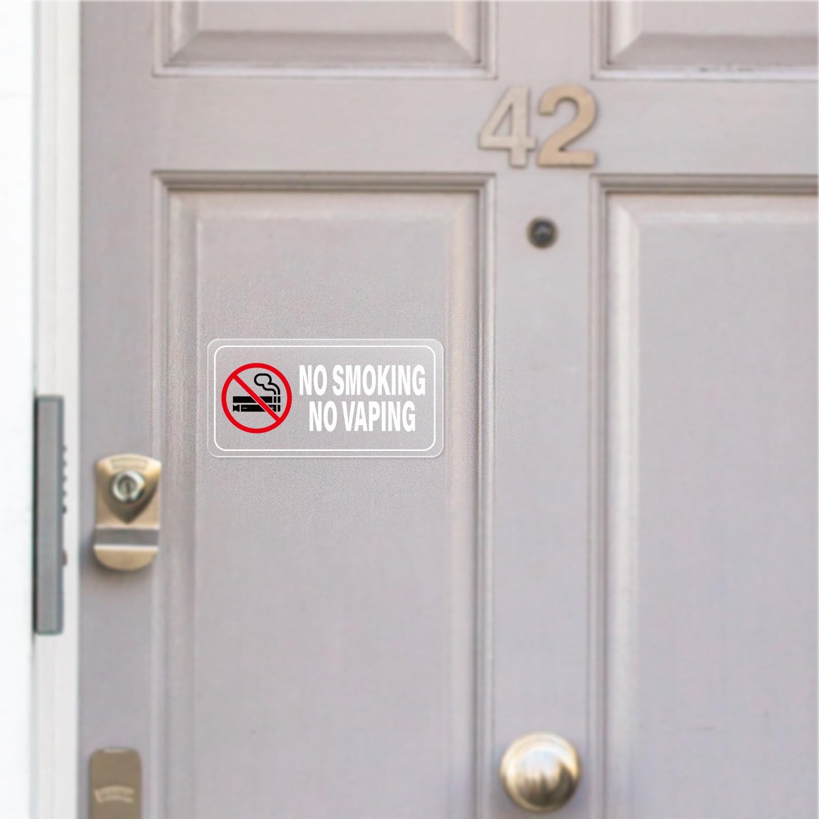10 Pack 2×4 Inch No Smoking Sticker Self Adhesive Decals for Vehicles Cars