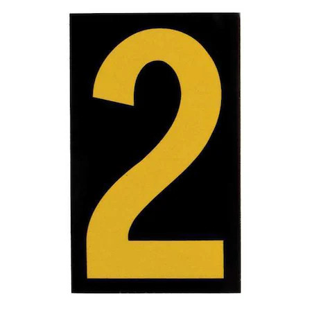 Brady 5905-2 Numberlabel, 1-1/2Inh, 1Inw, Pk25