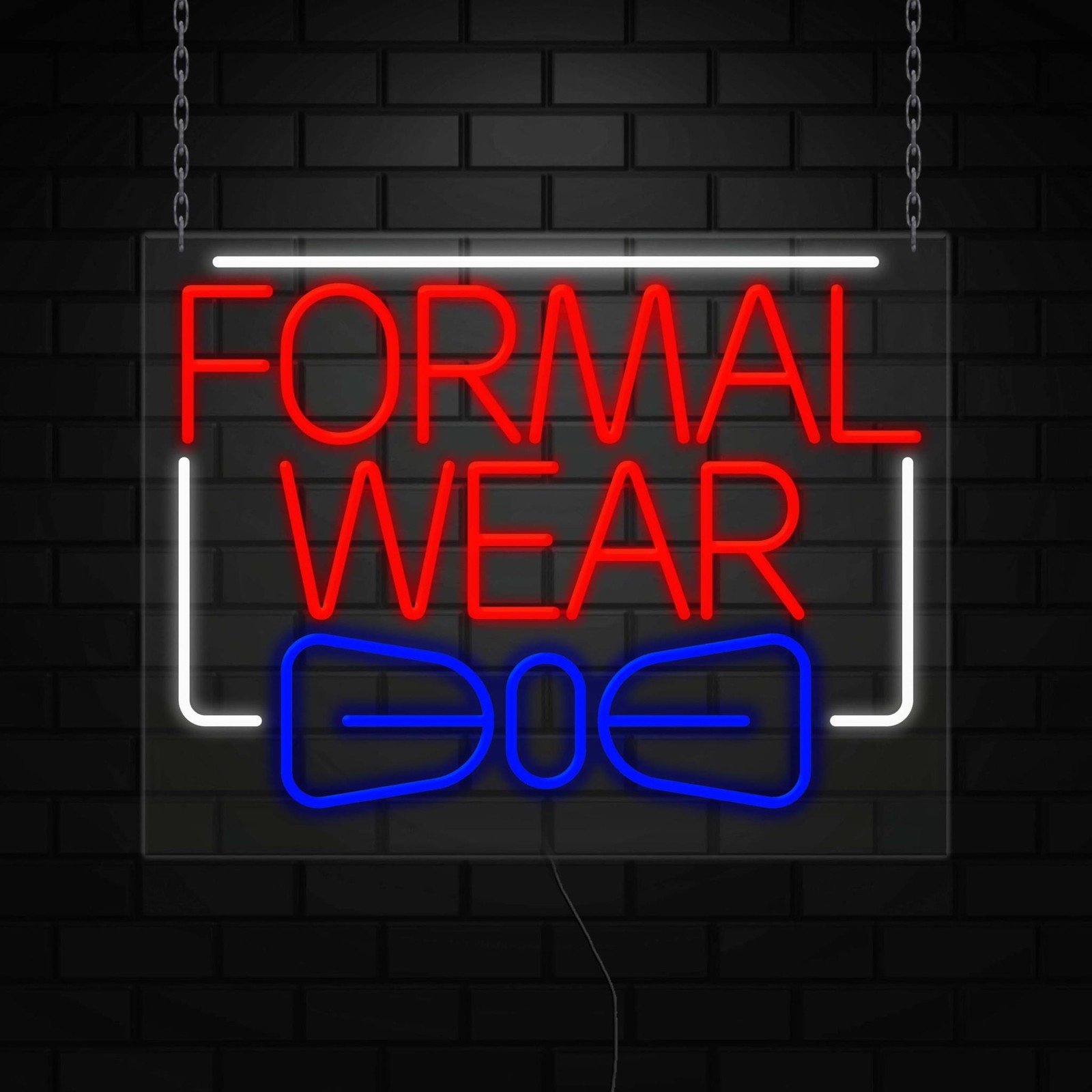 Formal Wear Neon Sign for Retail Displays | LED Flex Neon | 31&Prime;W x 24&Prime;H x 1&Prime;D