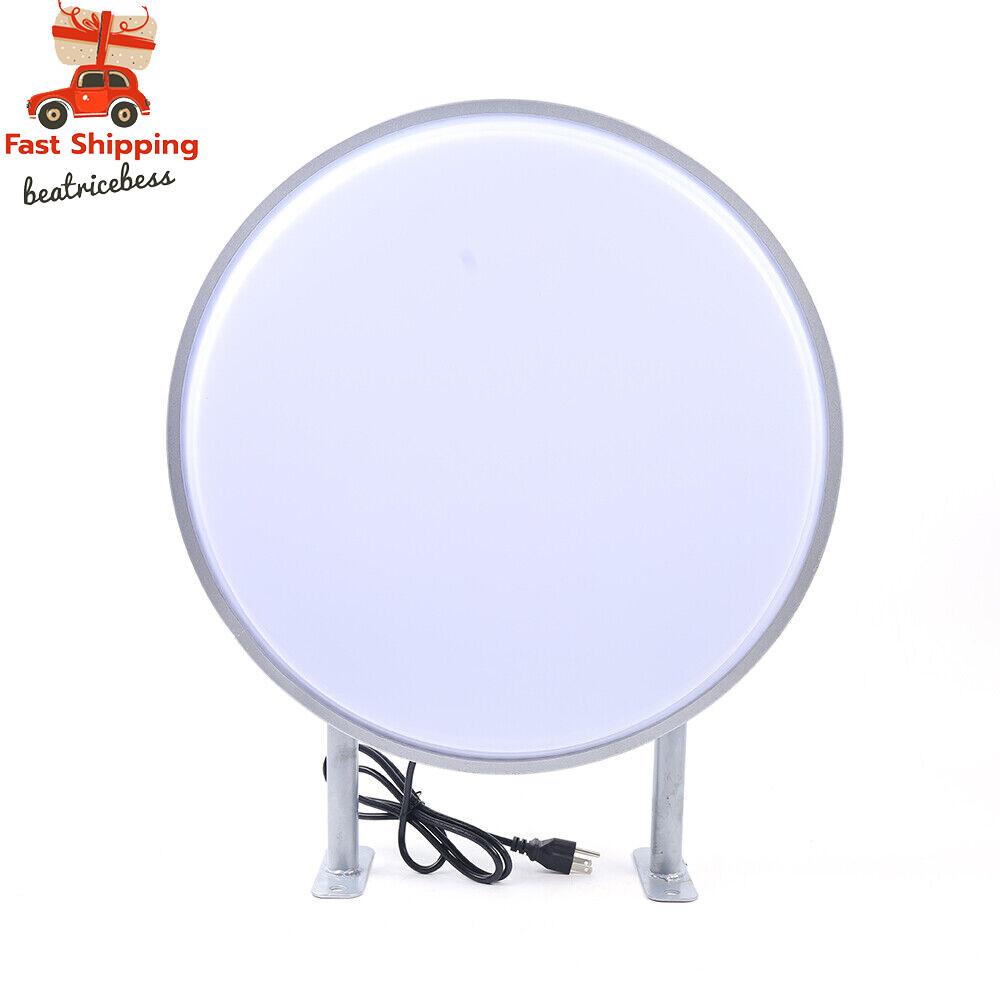 20&Prime; LED Double Sided Round Light Box Outdoor Sign Advertising Projecting Light