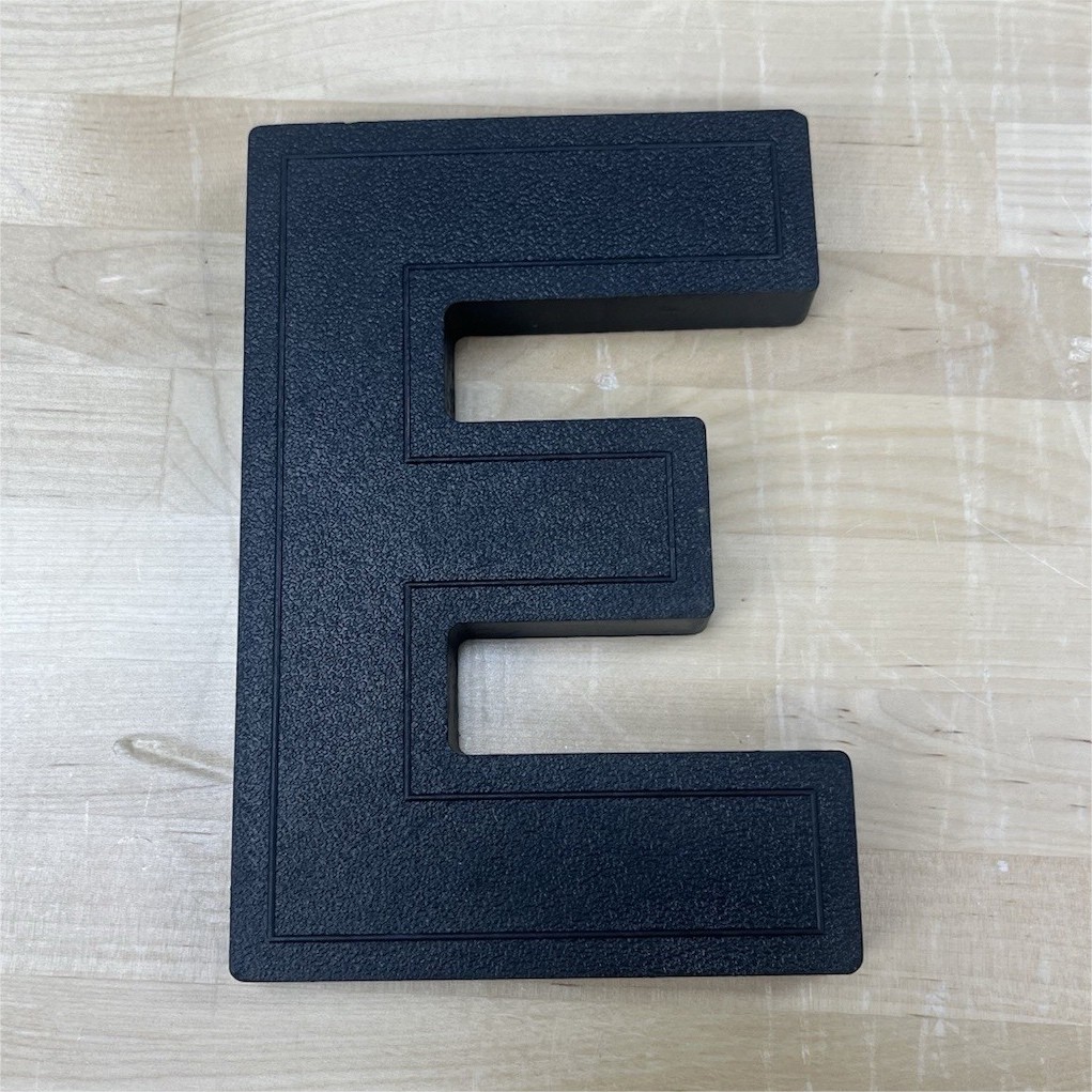 Wagner Sign Group Inc. 6&Prime; Slotted Black Plastic Exterior Sign Letters