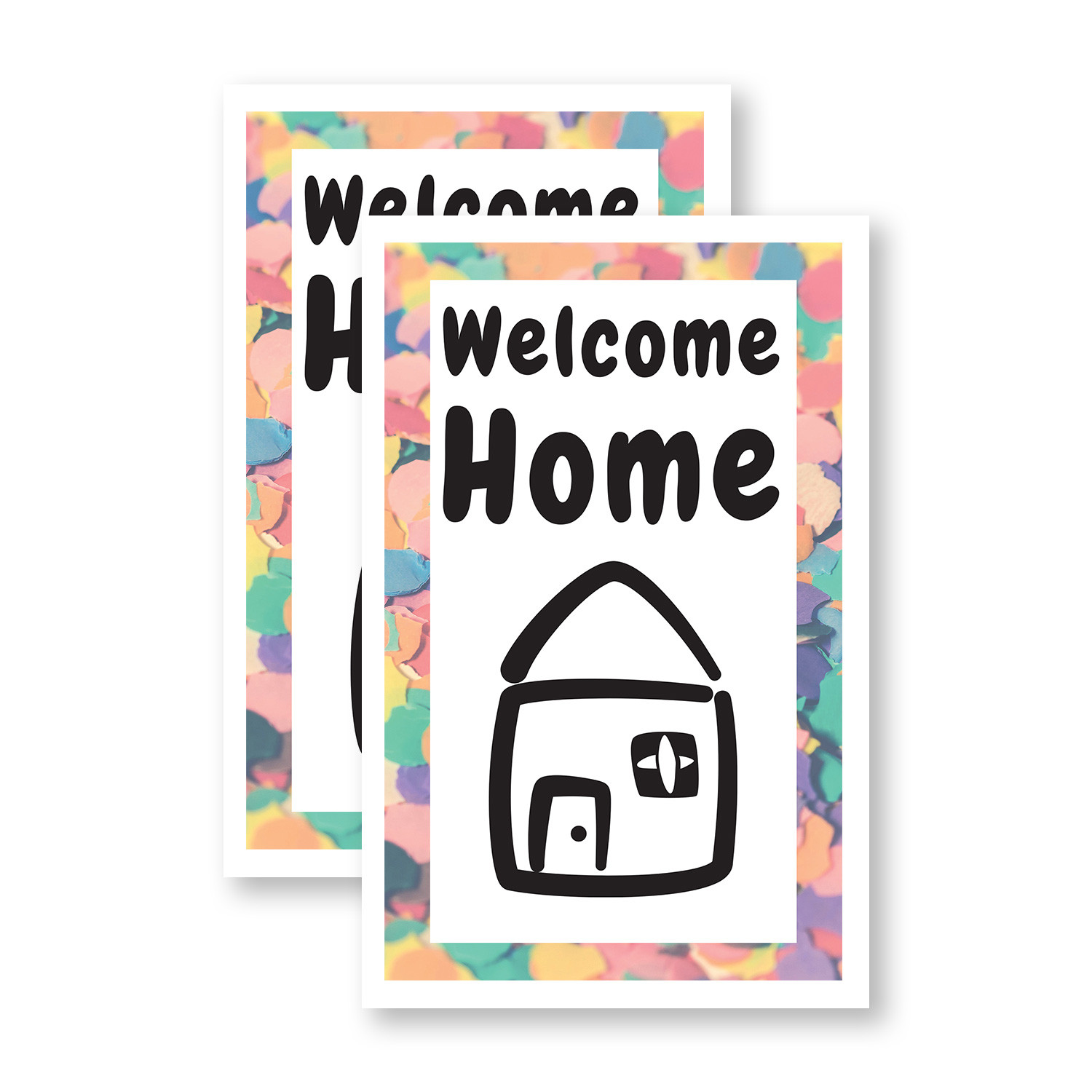 Welcome Home Heavy Duty A-Frame Sidewalk Sign Family Messaging Bold Display