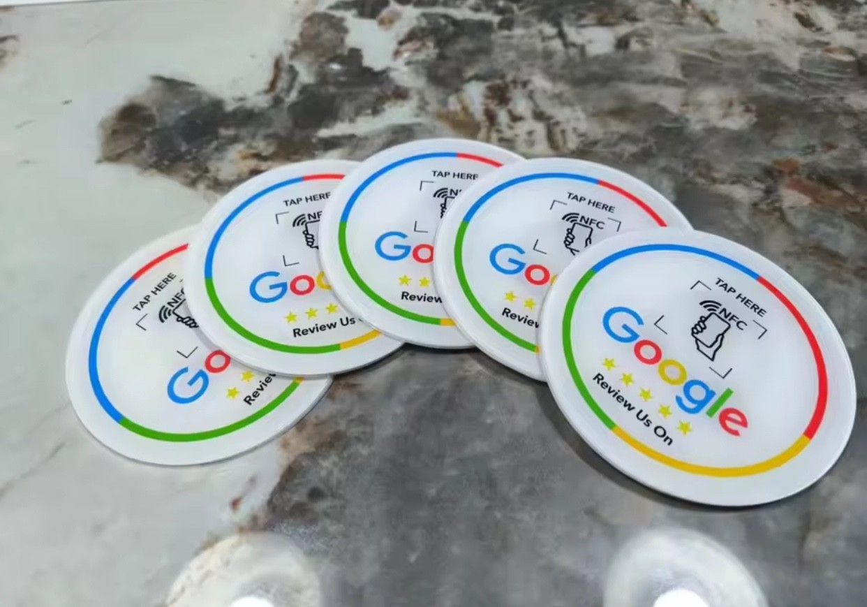 Social Review Tap Card | NFC Contactless QR Code | Unlimited Use Review Cards