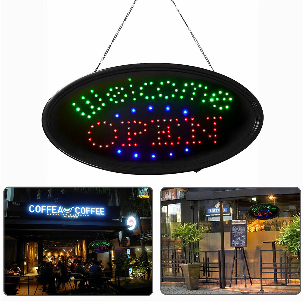 Open Sign Led Neon Ultra Bright Light Business Display For Restaurant Store Shop