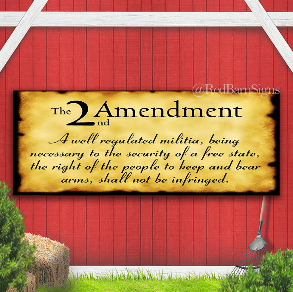2nd Amendment « Original » a Well Regulated Militia Scripted Trump 2024 Banner
