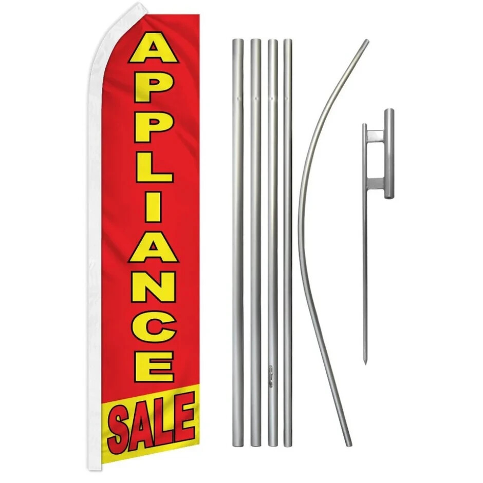 Furniture Sofa Flooring Tile Variation Swooper Advertising Banner Flag Pole Kits