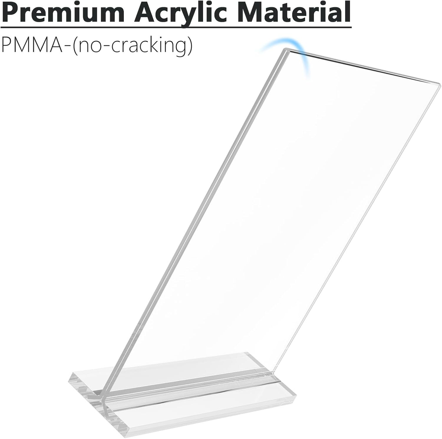 MaxGear Acrylic Sign Holder 8.5×11 Inches 2 Pack, Double 8.5 »x11 », Clear
