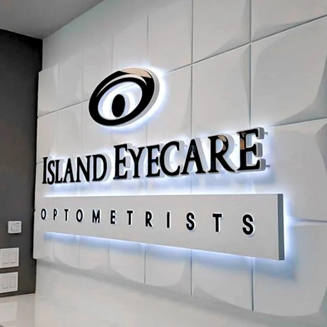 3D Metal Letter Signage LED Backlit Business Company Custom Logo Outdoor Signs