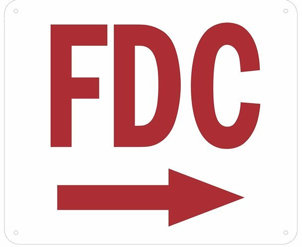 FDC Arrow Right Sign (Aluminium Reflective, White 10×12)–REF24-1027