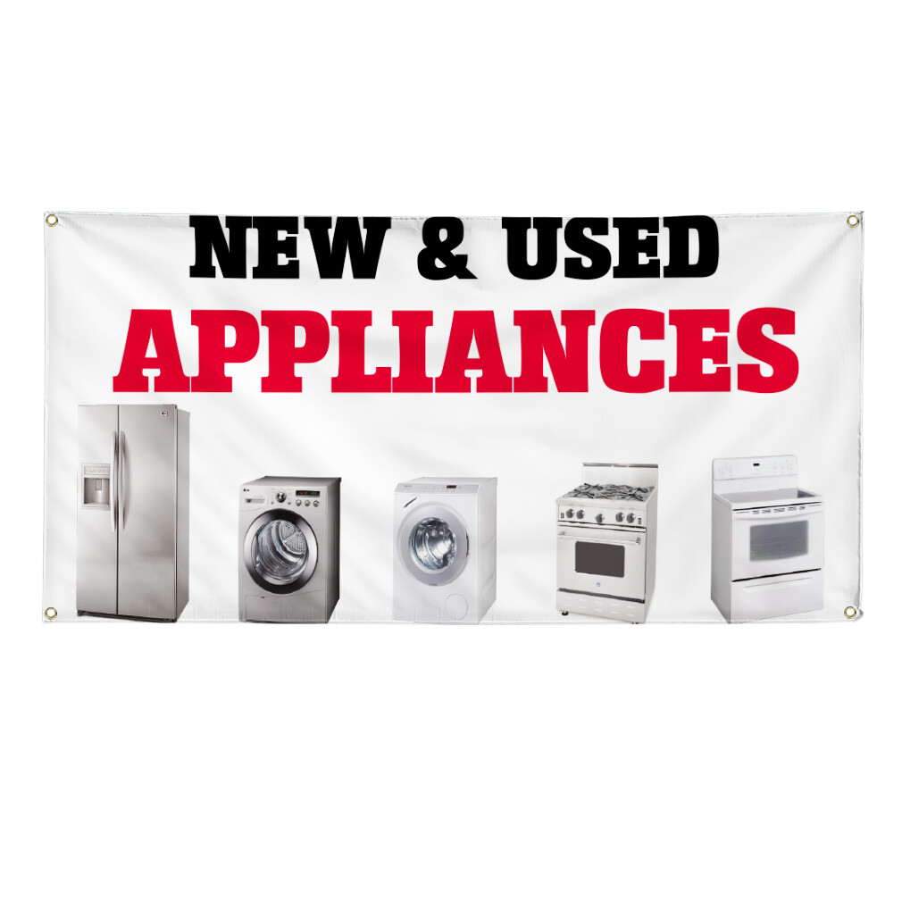 Vinyl Banner Multiple Sizes New & Used Appliances Business Business Outdoor