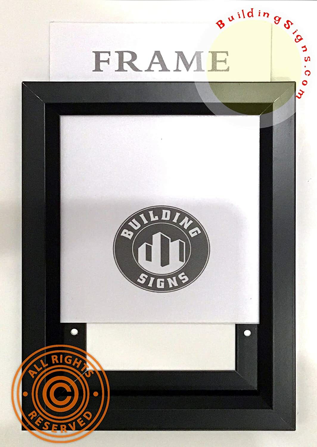 Inspection Frame 6×9 Black (Heavy Duty – Aluminum)-REF24-1027