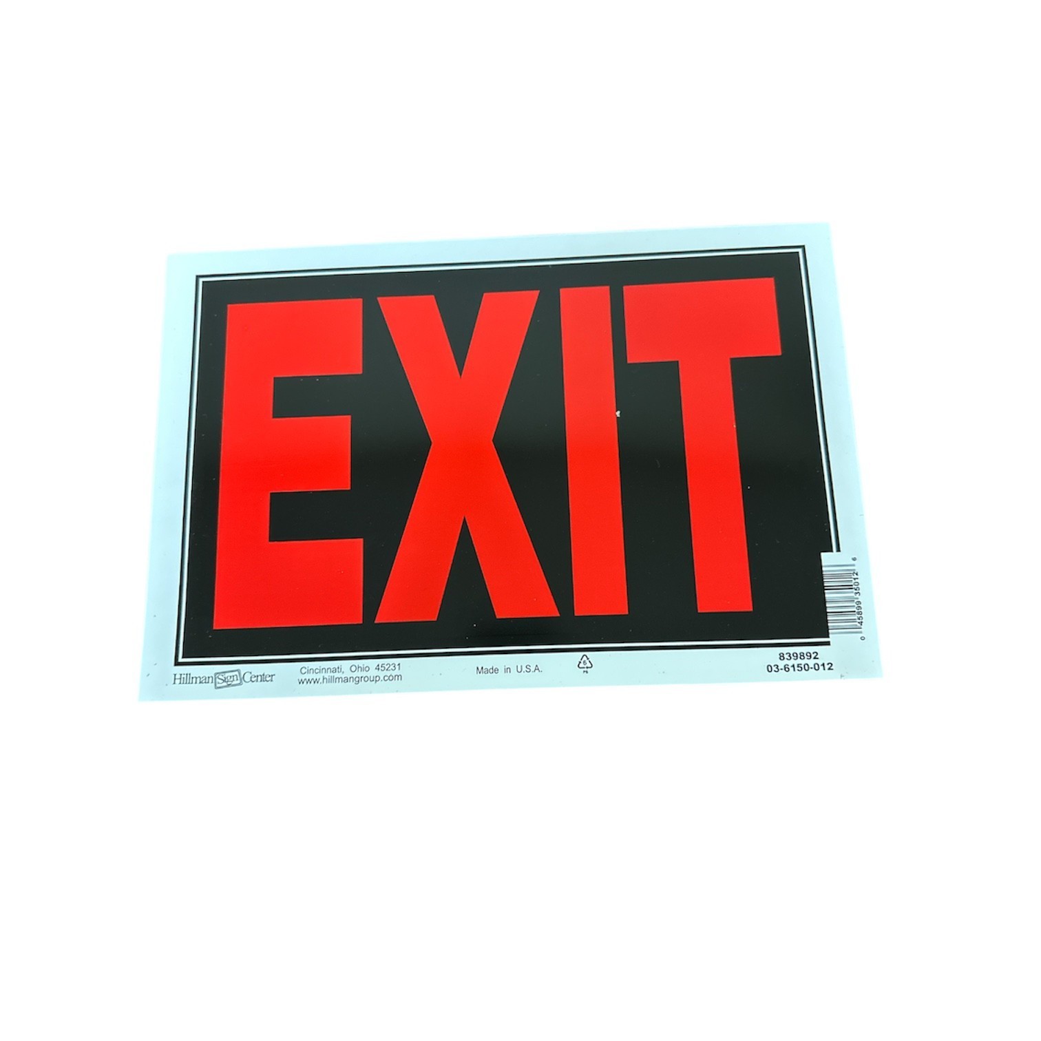 Hillman 8&Prime; x 10&Prime; Plastic Signs Various Models New