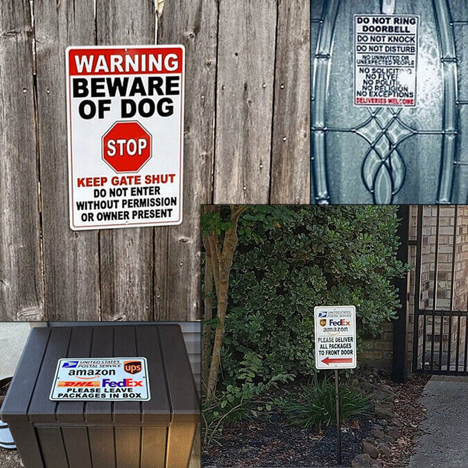 Do Not Block Driveway Metal Sign no parking warning towed vehicle car SDNB001