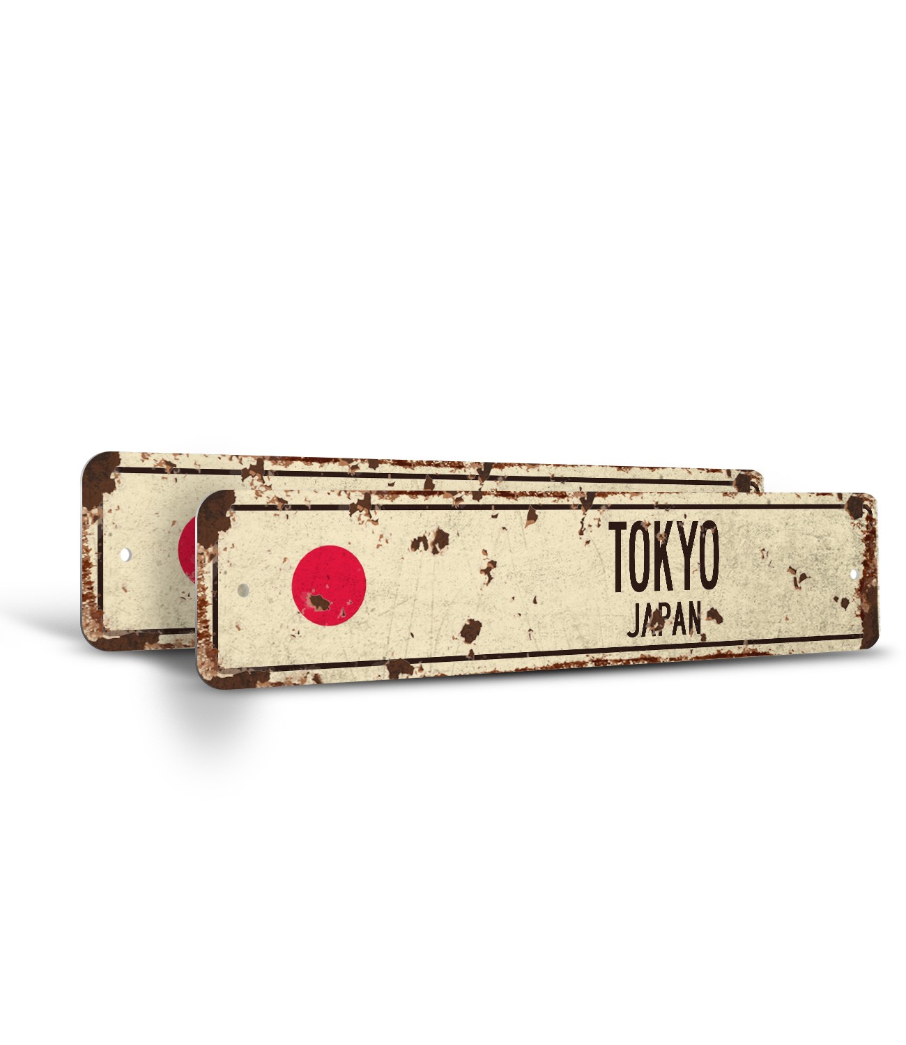 TOKYO JAPAN Vintage Style Street Sign Japanese flag city country road wall gift