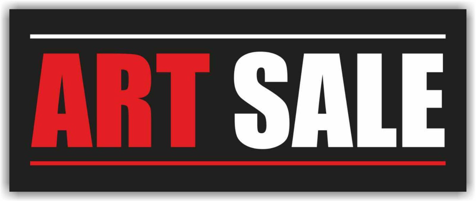 ART SALE Advertising Banner Vinyl Mesh Sign clearance discount half price