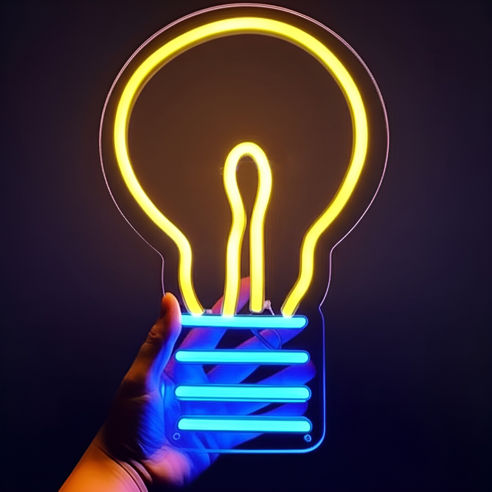 Bulb LED Neon Sign Light Decoration USB Dimmable Office Living Room Idea Gift
