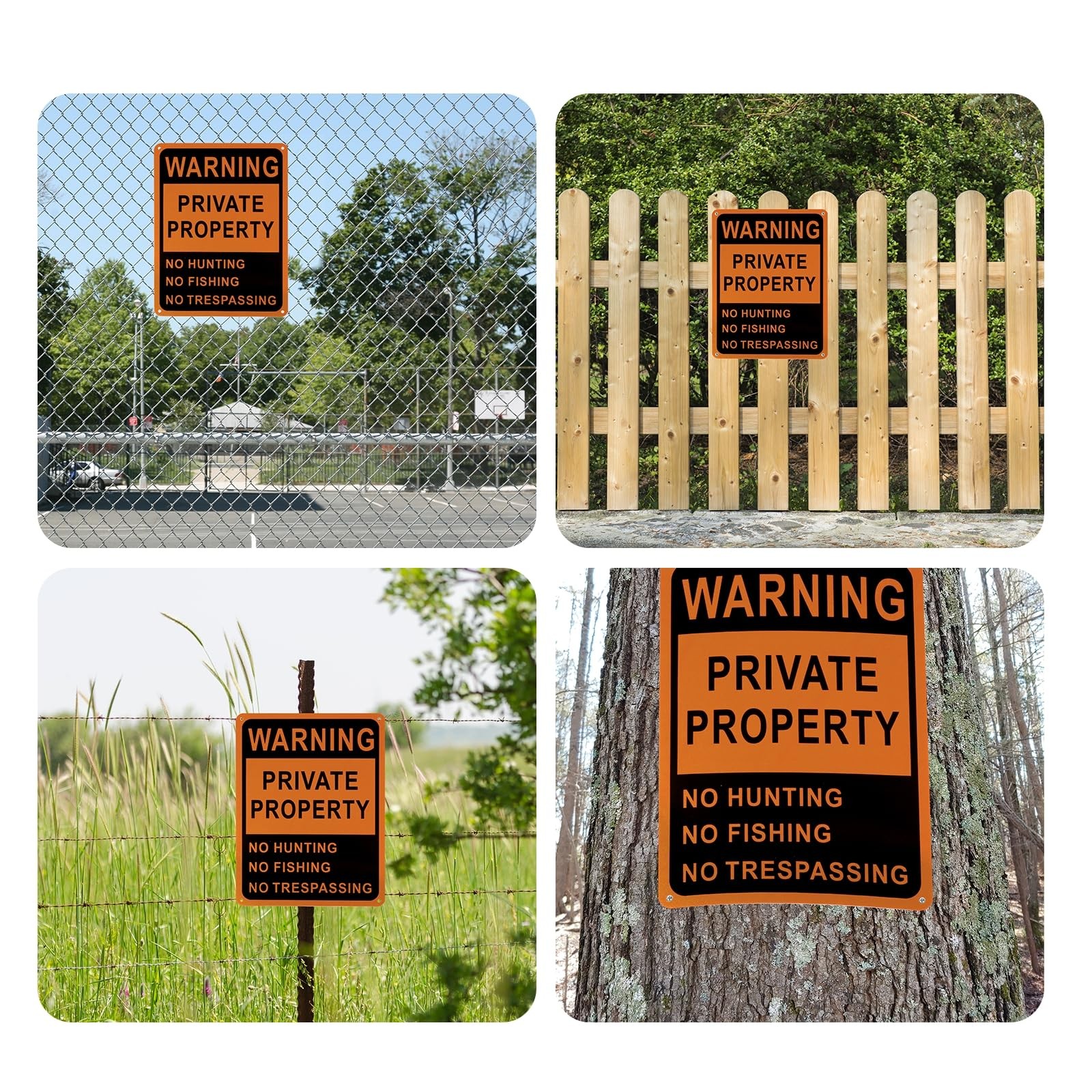40Pcs No Trespassing Signs Private Property Weatherproof 10×7” Reflective Alu…