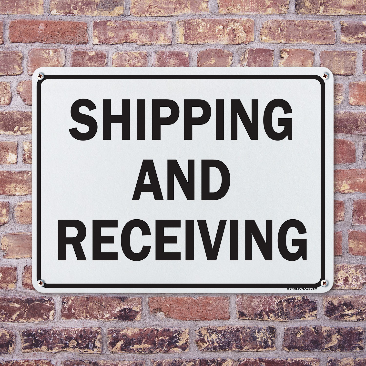 Shipping Receiving 2 OSHA Sign Metal, Plastic, Or Decal – 5 or 10 Pack
