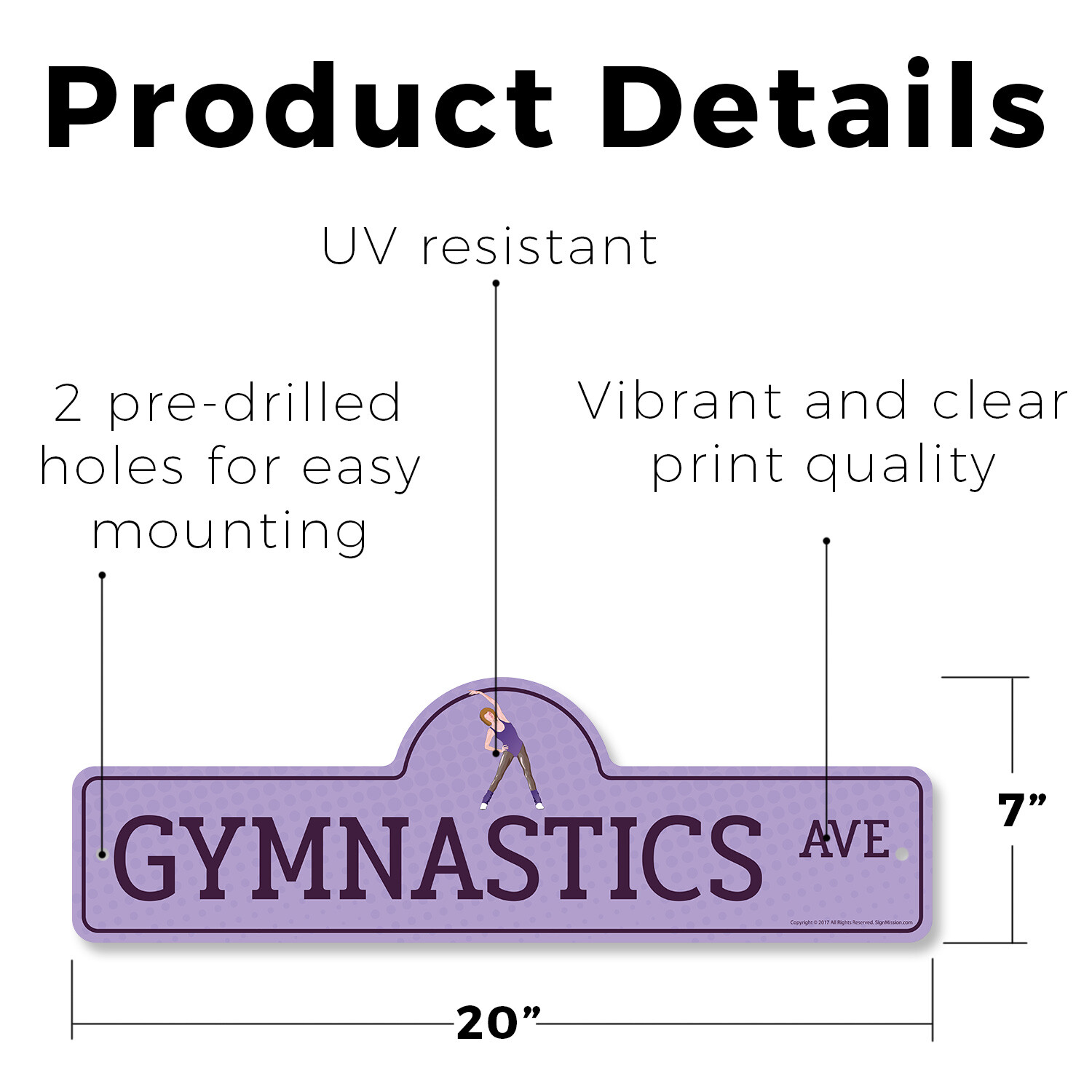 Gymnastics Plastic Street Sign Crossing Xing Gift Novelty Funny