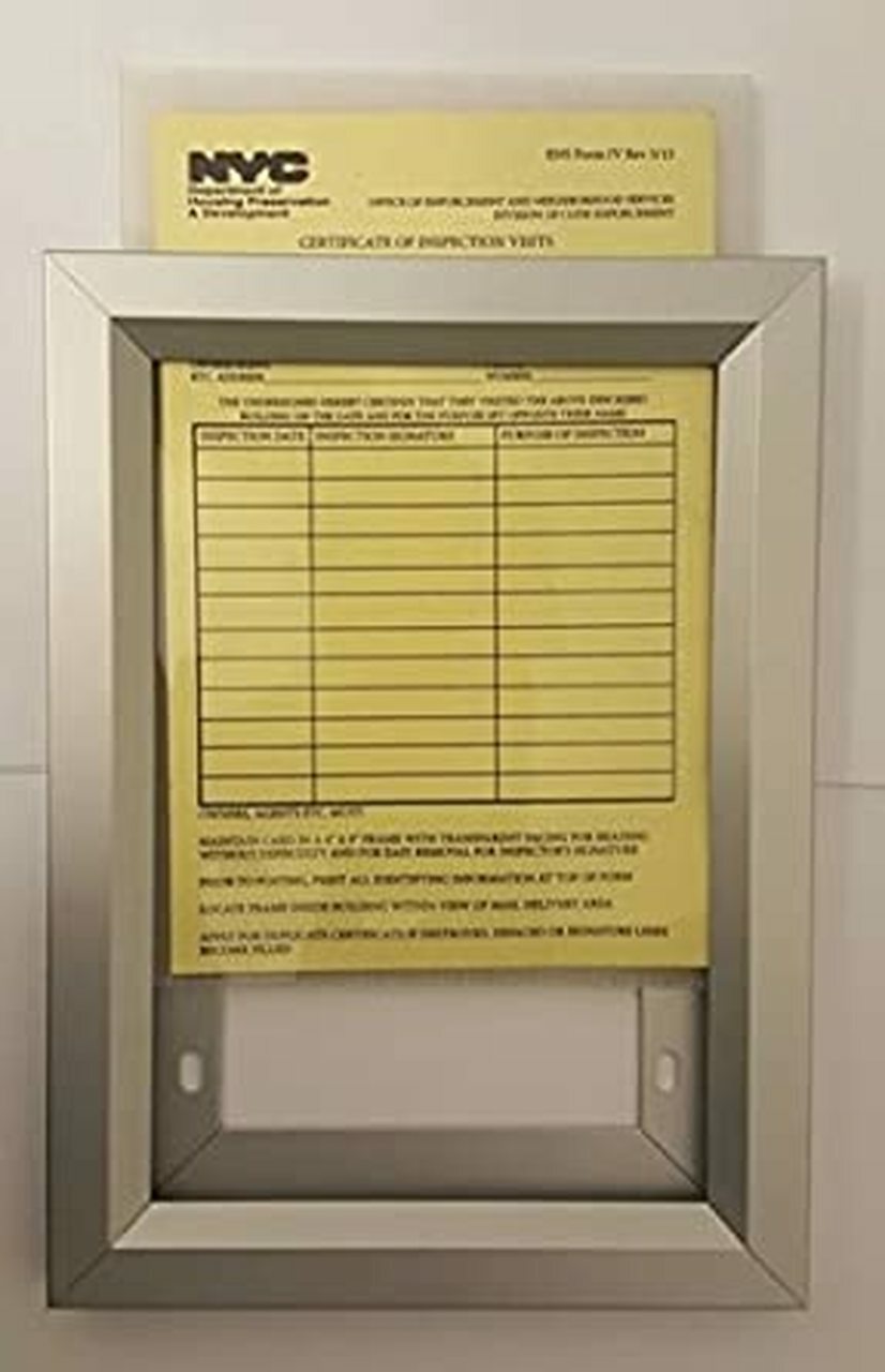 NYC Inspection Frame 6&Prime; X 9&Prime; (Heavy Duty Frame- Aluminum)