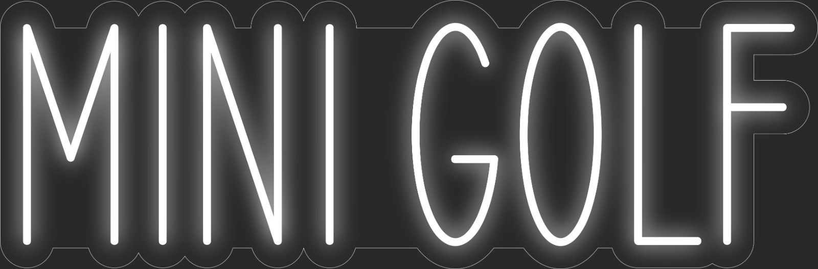 Mini golf Neon LED Sign Business Wall Decor Lighted Store Sign 36 x 12 in.