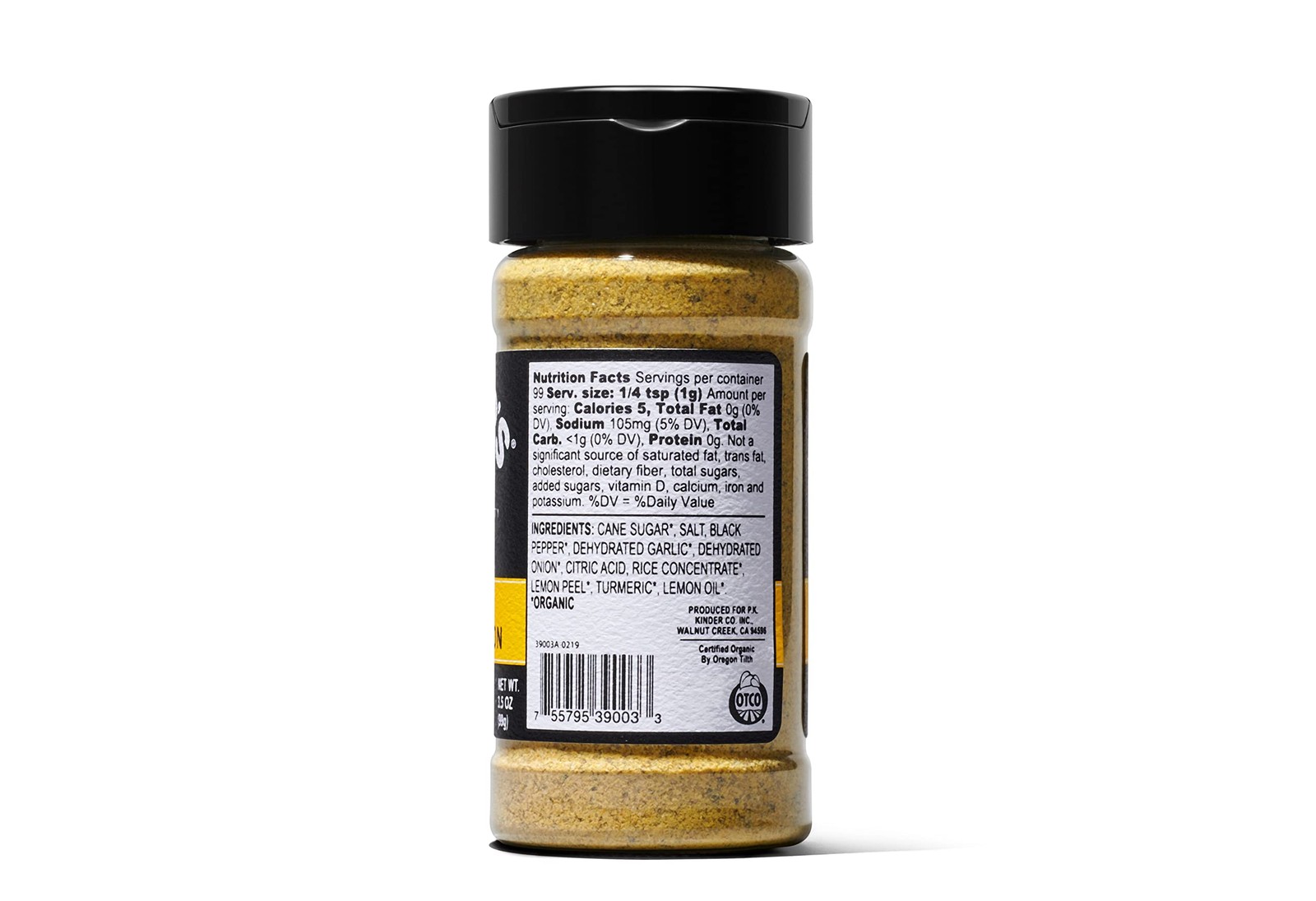 Kinder&rsquo;s Organic Cracked Pepper and Lemon, Premium 3.5 Ounce (Pack of 1)