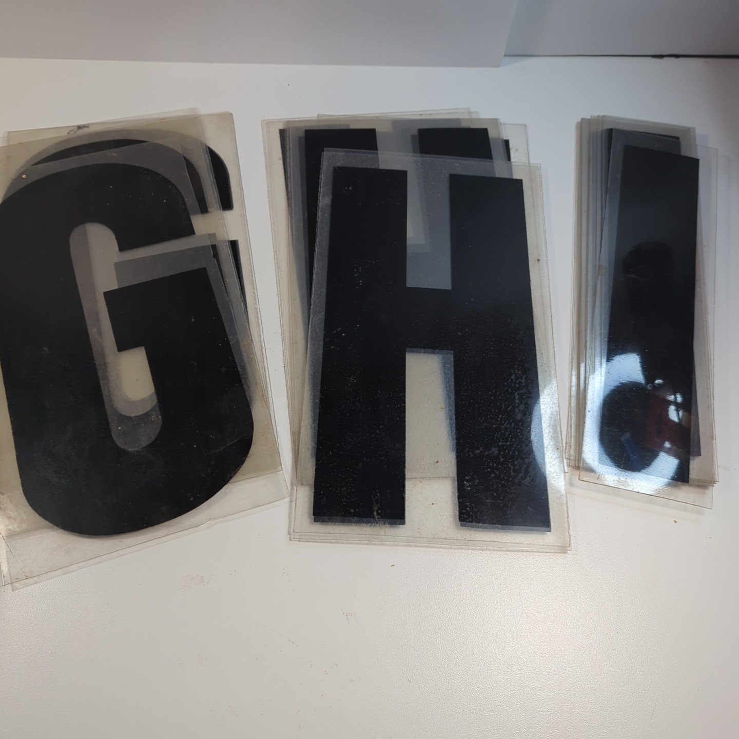 11&Prime; Black Marquee Sign Letter Complete Alphabet Commercial Outdoor Store Plastic