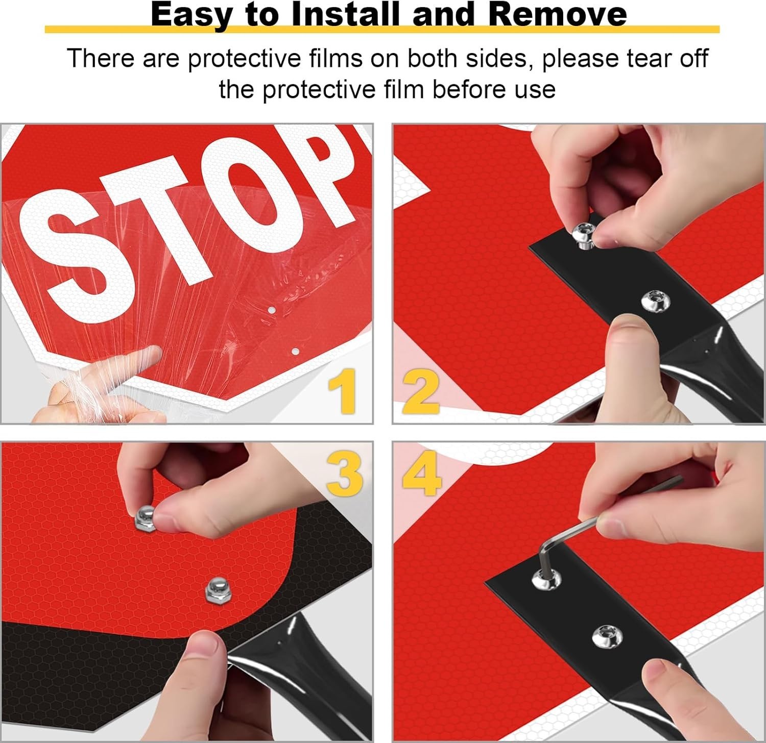 Stop Go Sign with Metal Handle13 x 13 Inches « Stop – Go » Double Sided PaddleR…