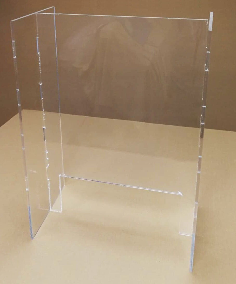 Spuckschutzwand – 0 3/16in Plexi Stellscreen -trennwand – Spuck-Schutz 23 5/8×27